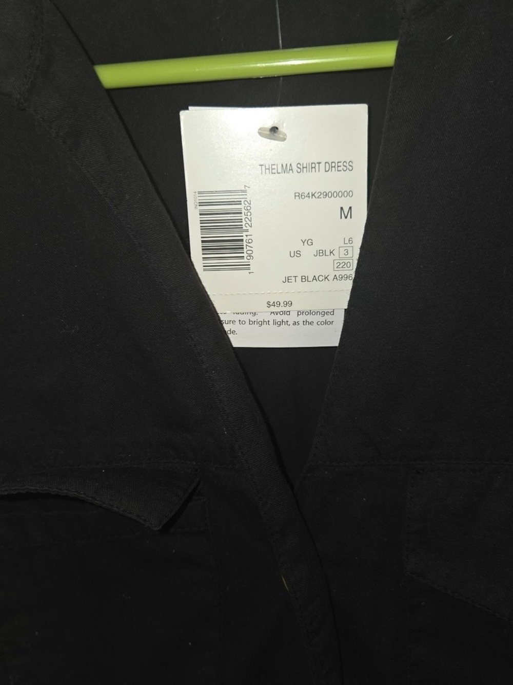 G by Guess Black Button-Front Mini Dress - Picture 2 of 6